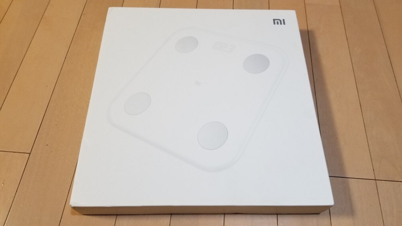 Xiaomi Bluetooth 4.0 Smart Weight Scaleの箱