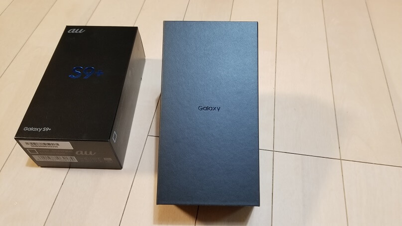 Galaxy S9＋の箱