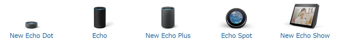 Amazon echoの種類