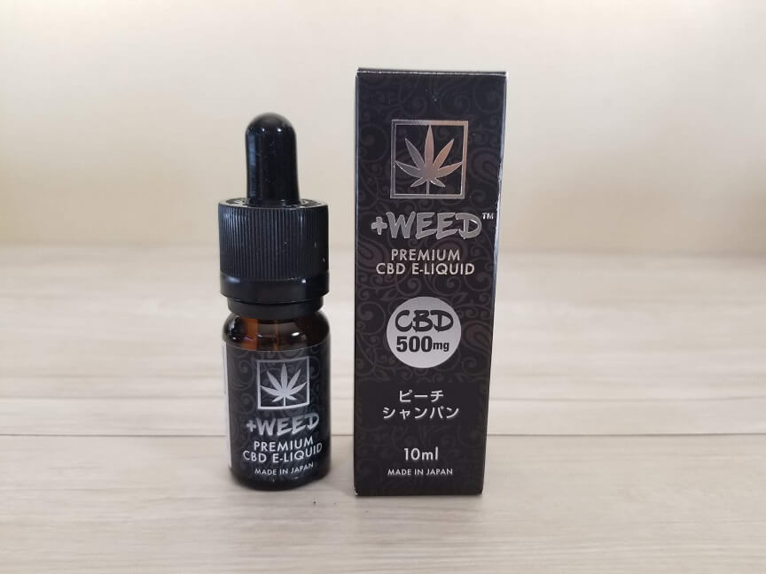 ＋WEEDのピーチシャンパンフレーバー5％