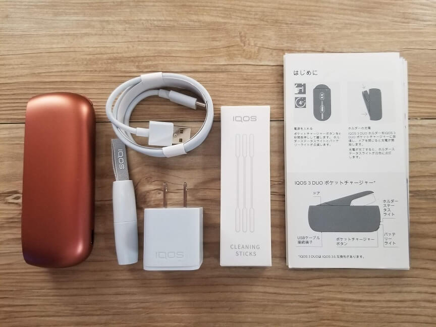 かわいい！ iQOS 3DUO 純正 充電ケーブル クリーニングセット