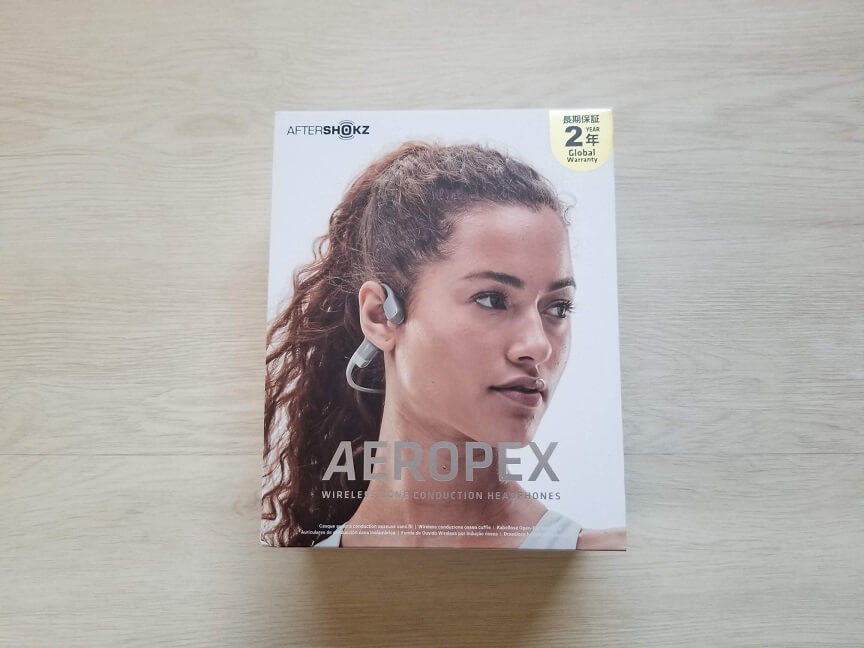 AfterShokz Aeropexのパッケージ