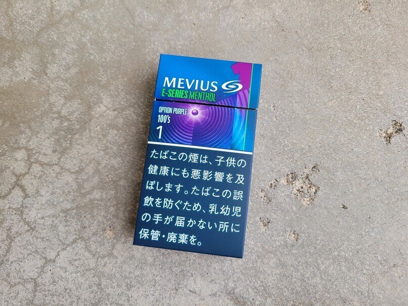 メビウス・Eシリーズ・メンソール・オプション・パープル・ワン・100’s