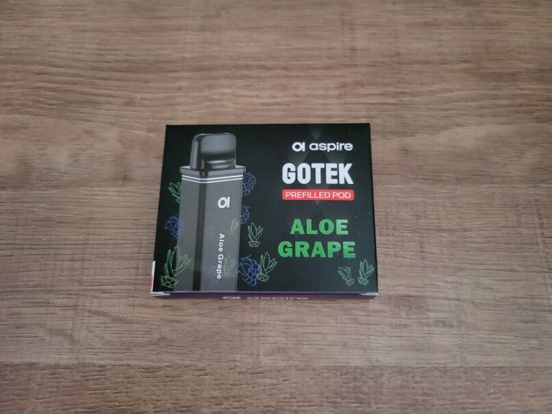 aspire GOTEK用リキッド充填済みカートリッジ アロエグレープ