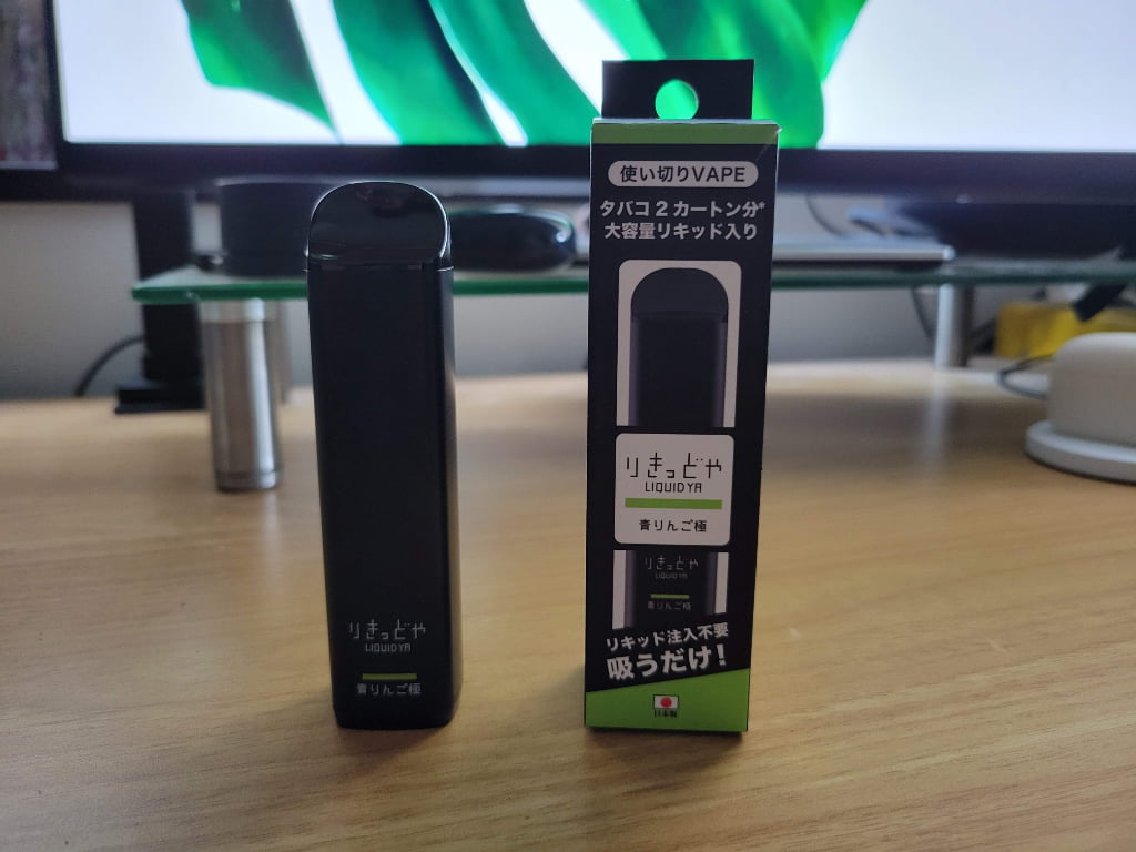 りきっどや使い切りVAPEの青りんご極