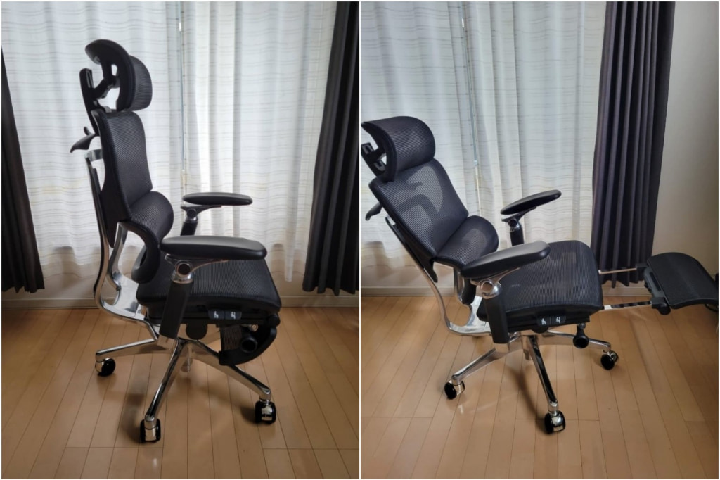 COFO Chair Premium 2のリクライニング