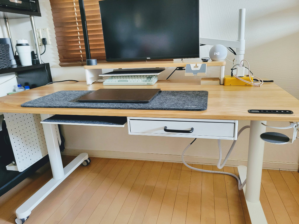 Rasical Desk - ホームオフィス Premium 脚ホワイト 18点セット