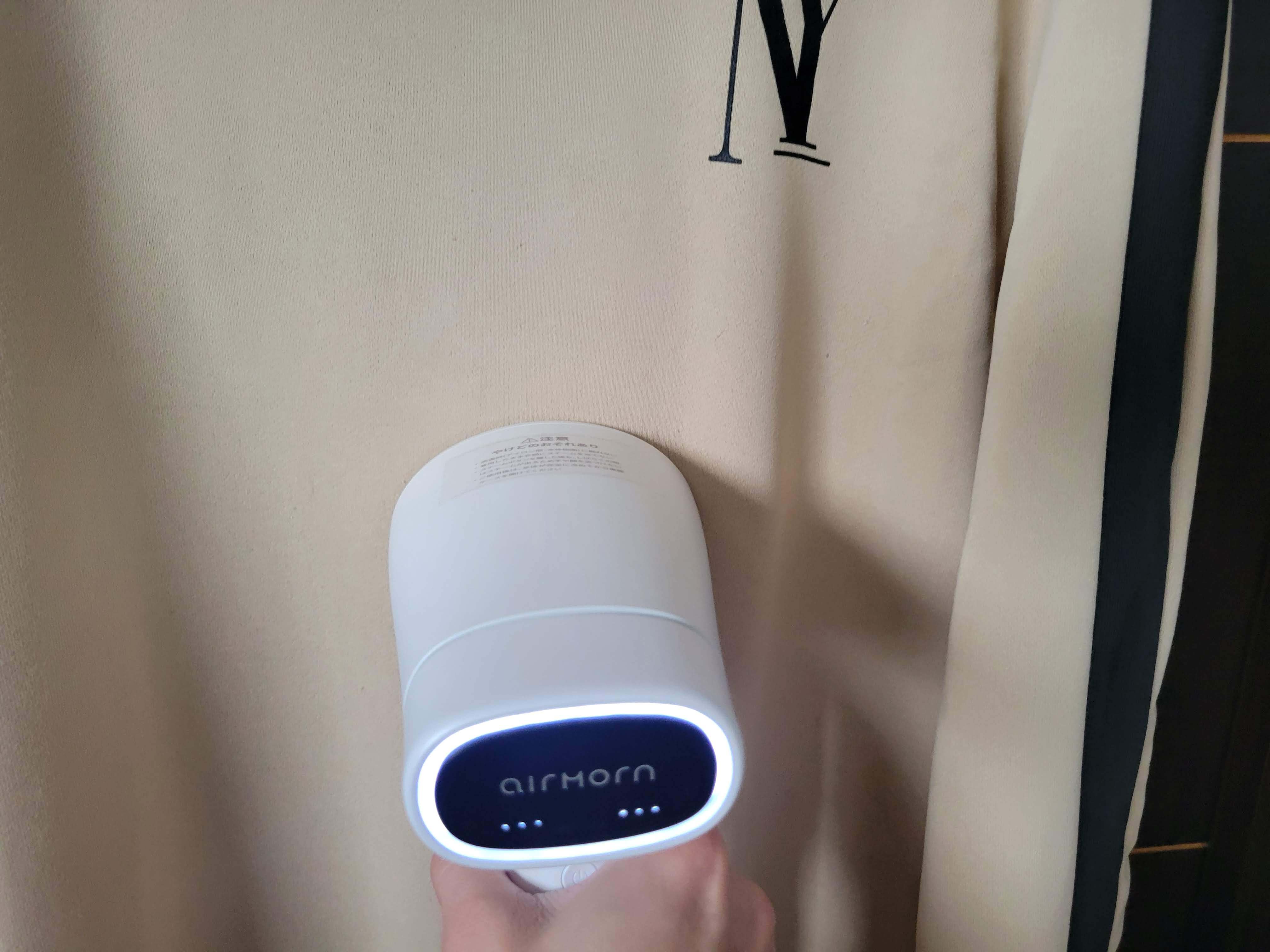 airmorn one 吸着式衣類スチーマー