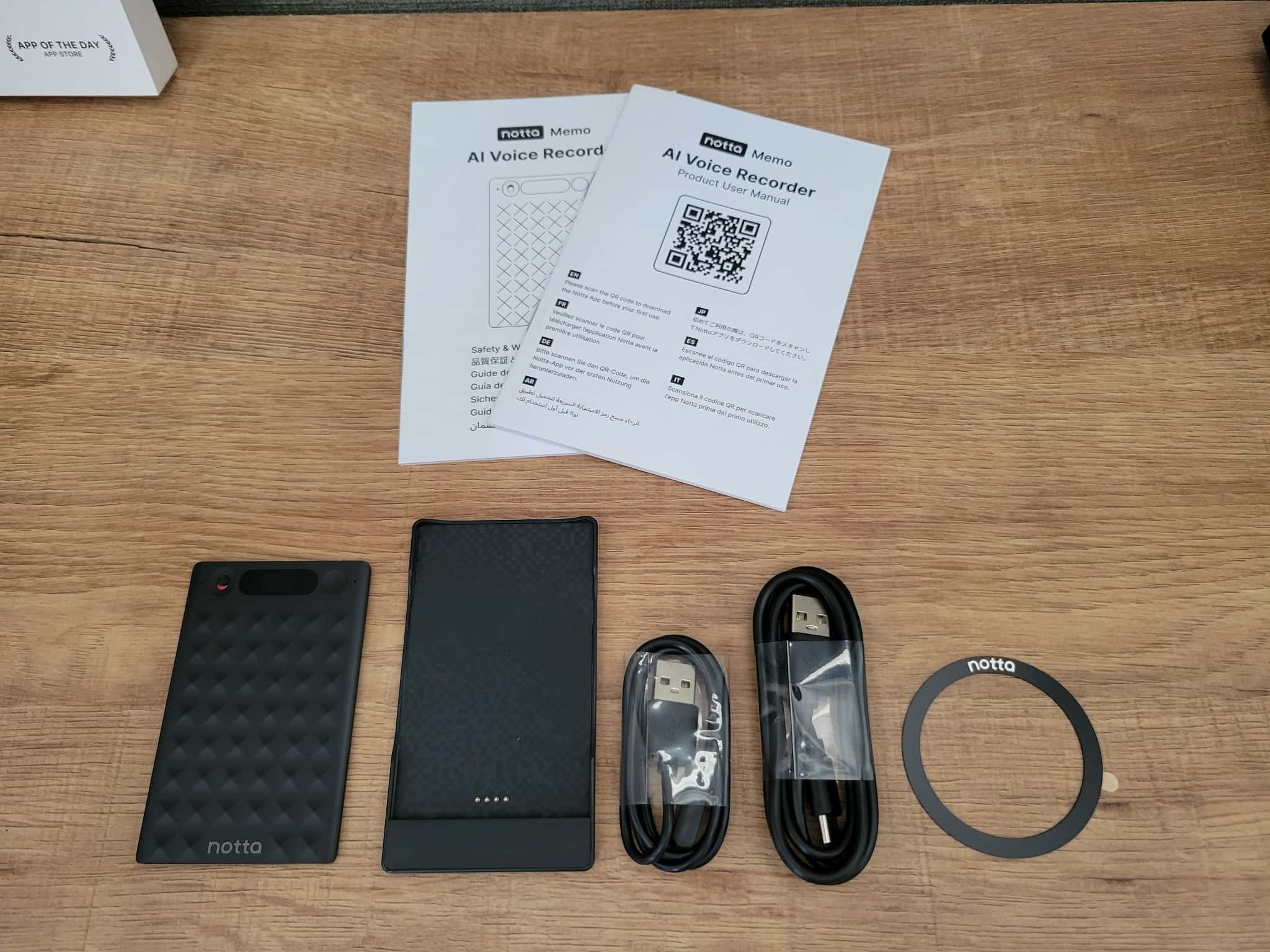 Notta Memoの付属品