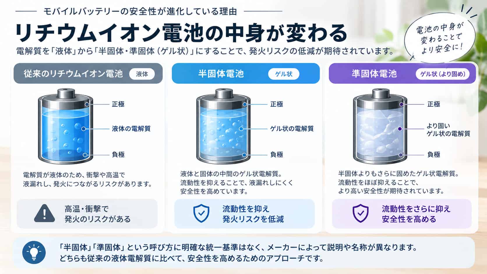 従来型「液体」→半固体・準固体「ゲル状」
